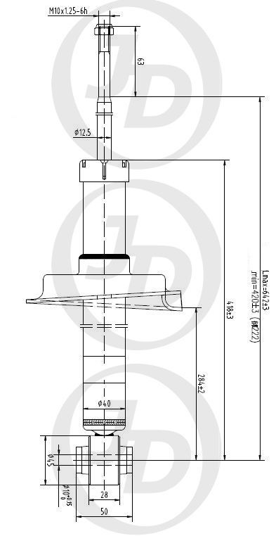 Амортизатор газомасляный задний /341258/ Хонда HO Avancier (TA1-4), Inspire (UA4/5), Accord USA 98-  #1