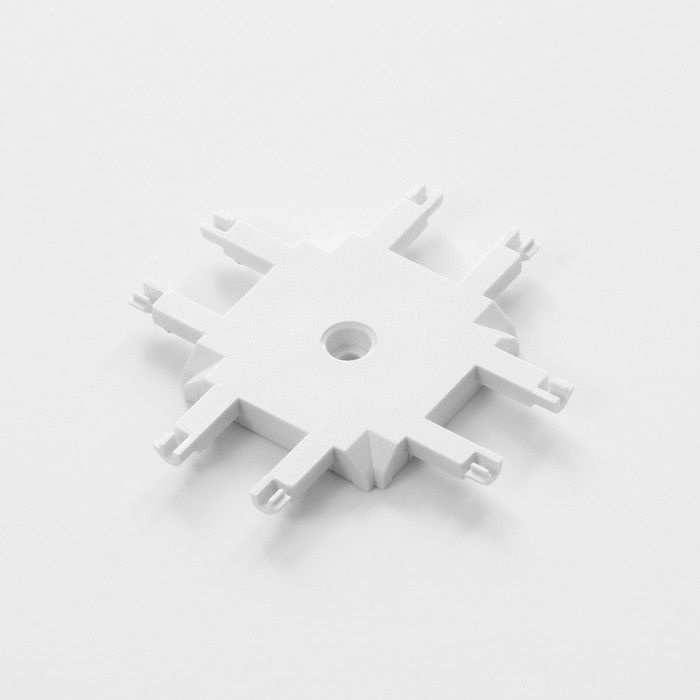 Коннектор SLIM "Х-образный" 4-жильный белый 0,7х4х2см #1