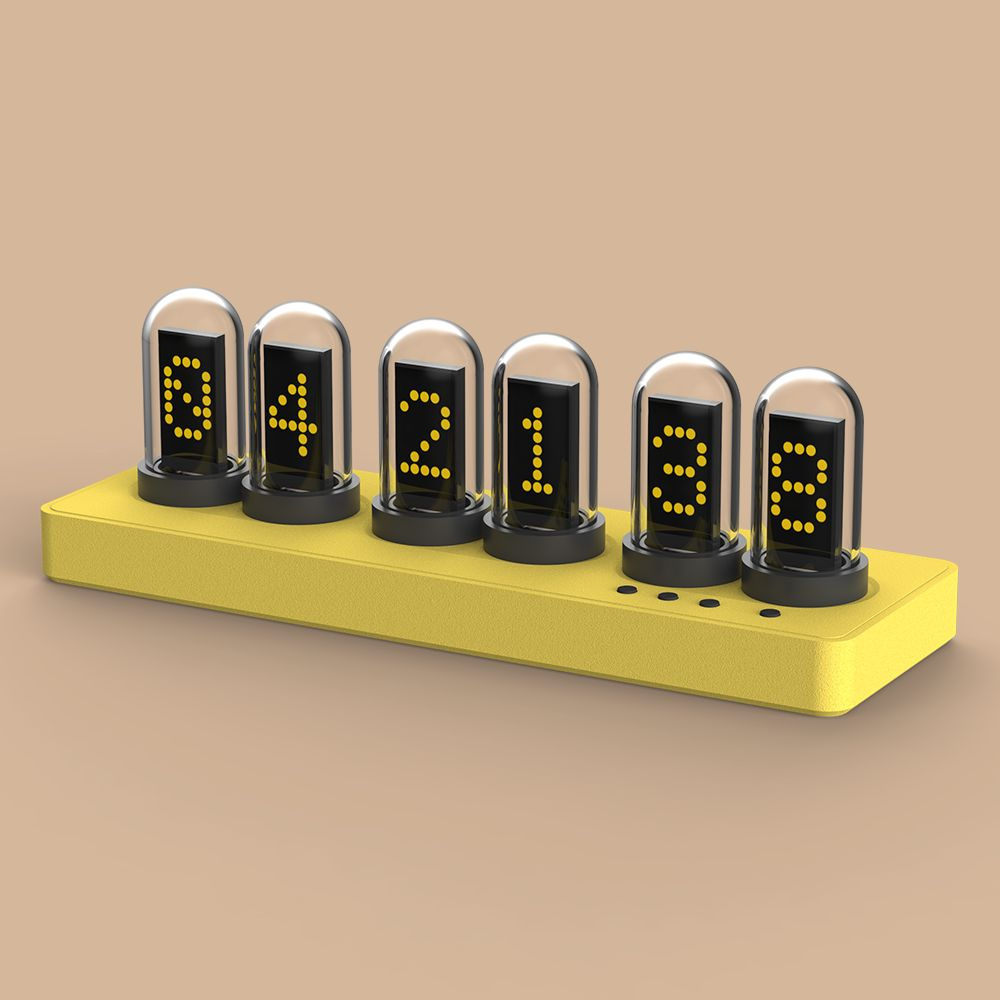 Цифровой IPS Цветной Экран Quasi Nixie Tube Clock экран с 6 настройками будильника, 7 режимами, 12 пользовательскими #1