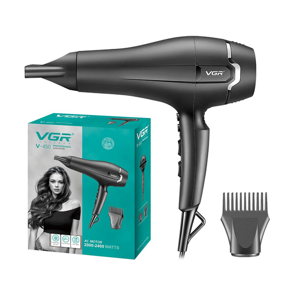 Фен для волос VGR V-450, профессиональный #1