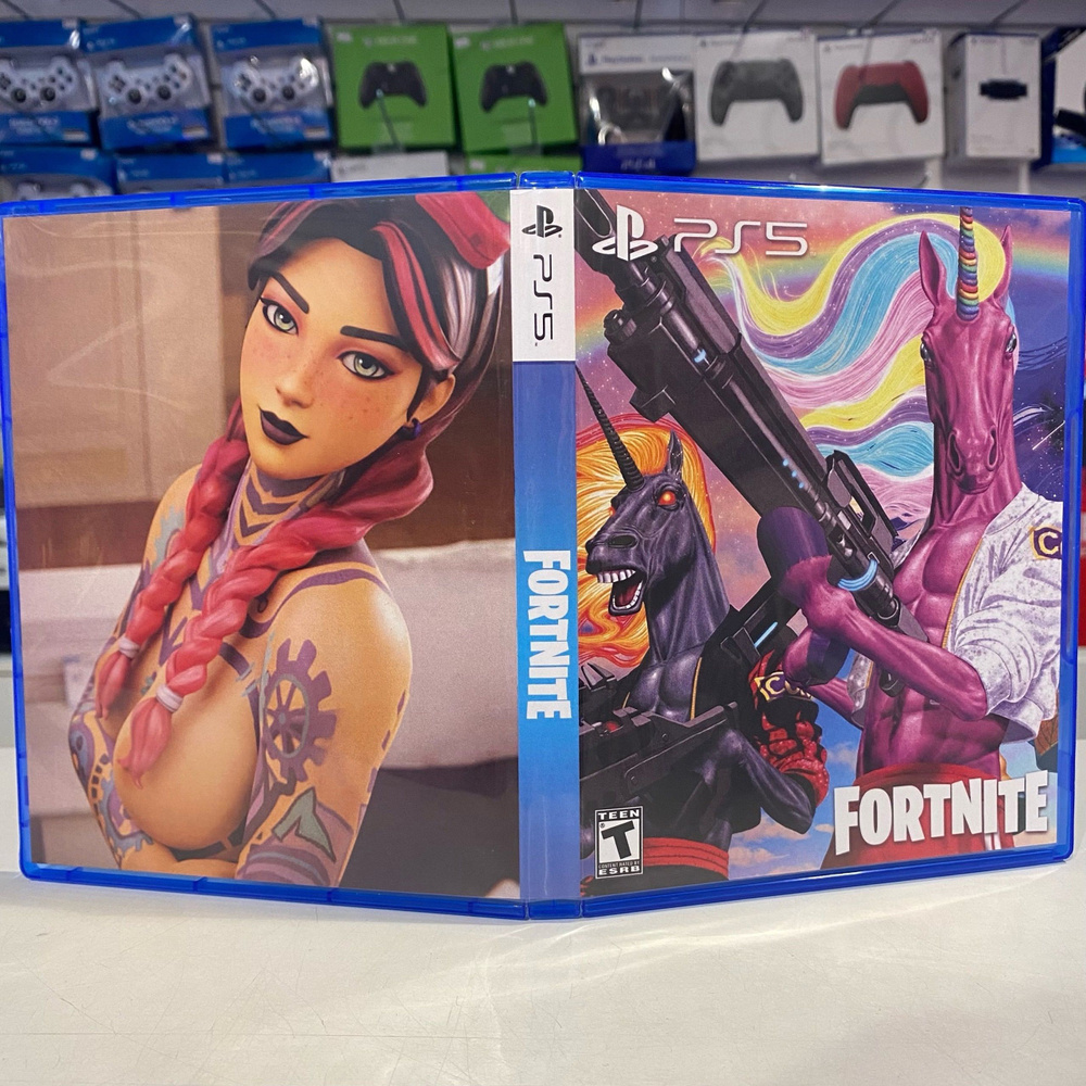 Игра "Fortnite" PS5 - Кастомная обложка для диска #1