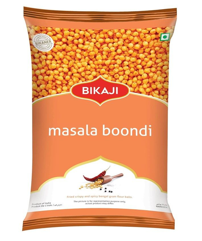 Закуска индийская Масала Бунди Бикаджи (Masala Boondi Bikaji), 200 грамм  #1