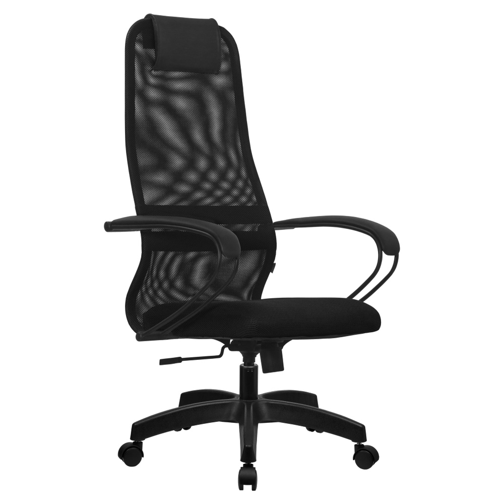 Метта Офисное кресло Кресло компьютерное METTA SU-B-8 сетка, черный, черный пл.  #1