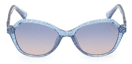 Детские солнцезащитные очки Guess GUS 9239 92W, цвет: синий, цвет линзы: синий, бабочка, пластик  #1