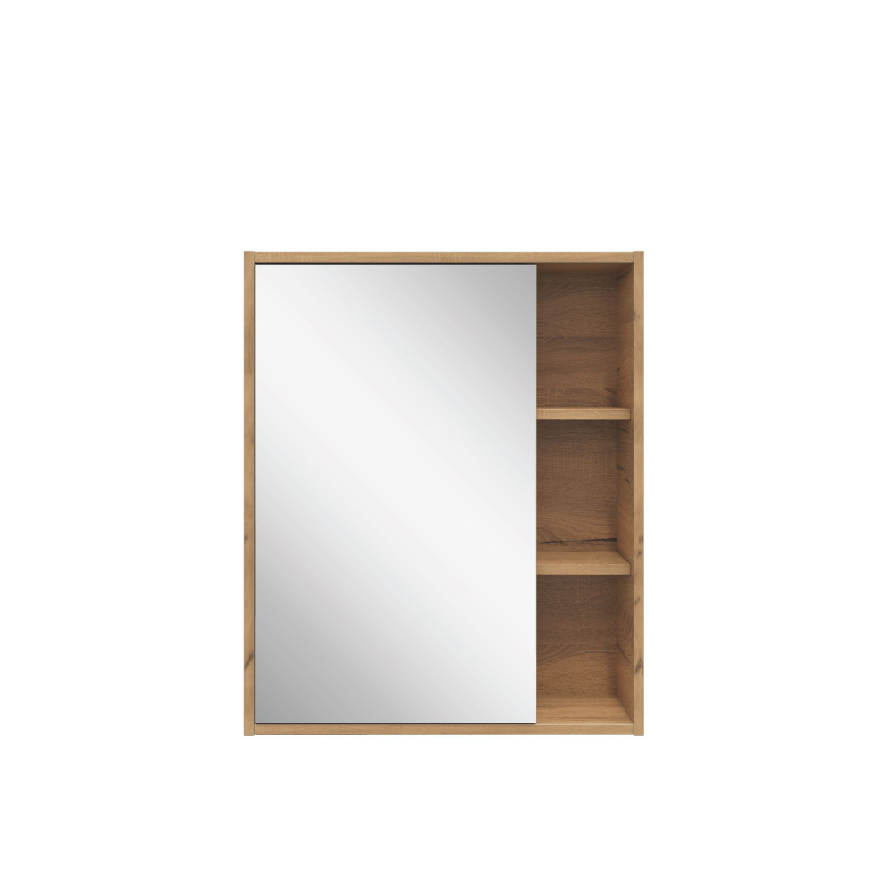 Зеркальный шкаф подвесной SanStar Lavanti 60 для ванной комнаты Дуб вотан  #1