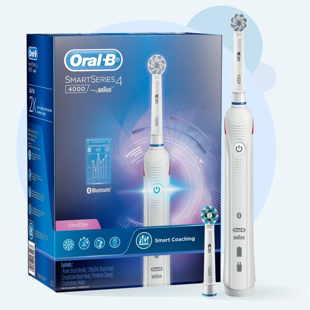 Электрическая зубная щетка Oral-B SmartSeries 4 4000 White #1