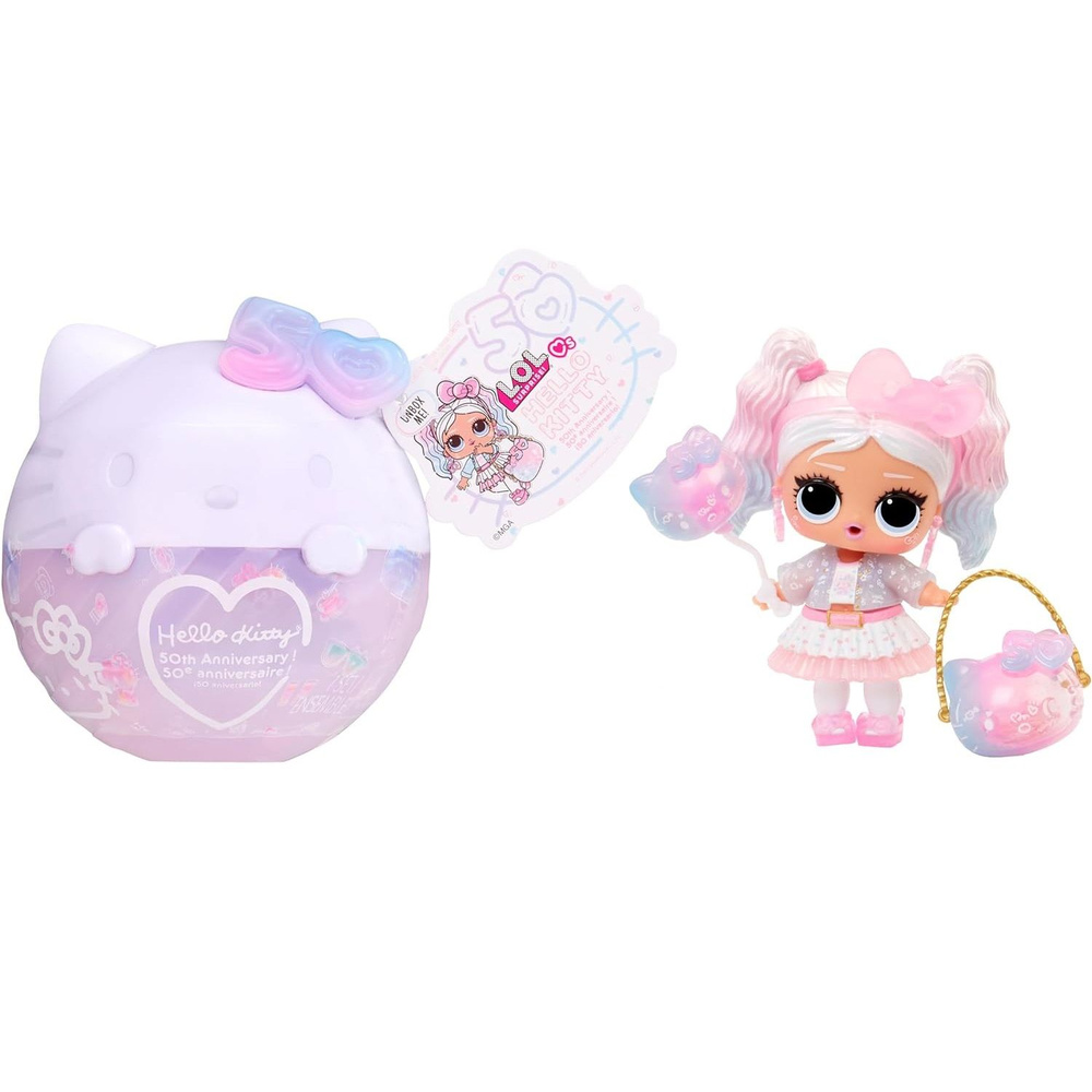 Кукла в шаре LOL Surprise Loves Hello Kitty Miss Pearly (с хвостиками) 594604 #1