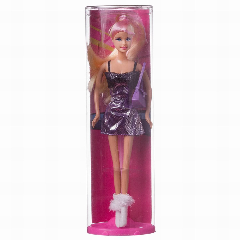 Кукла Defa Lucy Яркая девушка в фиолетовом платье с сумочкой 29 см  #1