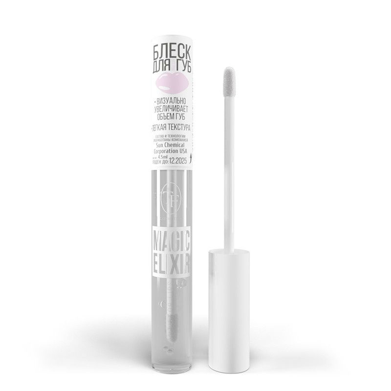 Блеск для губ TF Cosmetics "Magic Elixir", тон 001, прозрачный, 4,5 мл (TL-21-001C)  #1