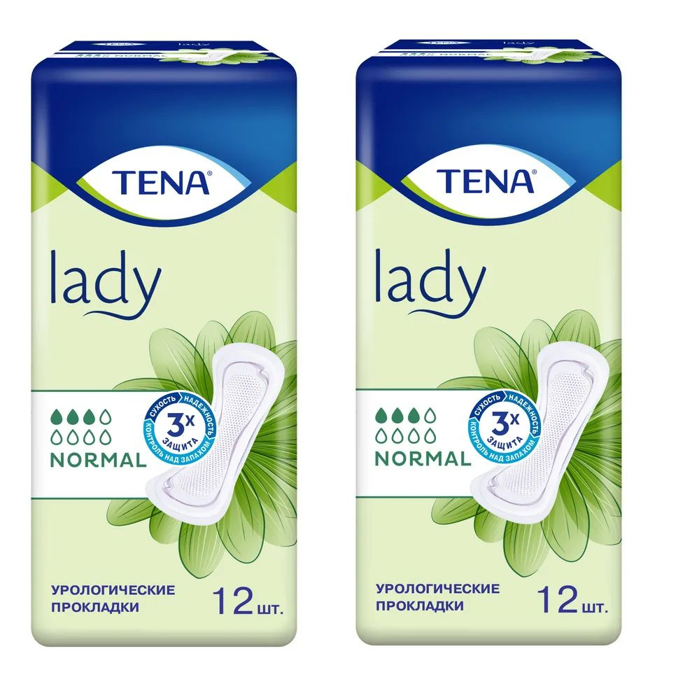 Tena Урологические прокладки Lady Normal, 12 шт, 2 уп #1