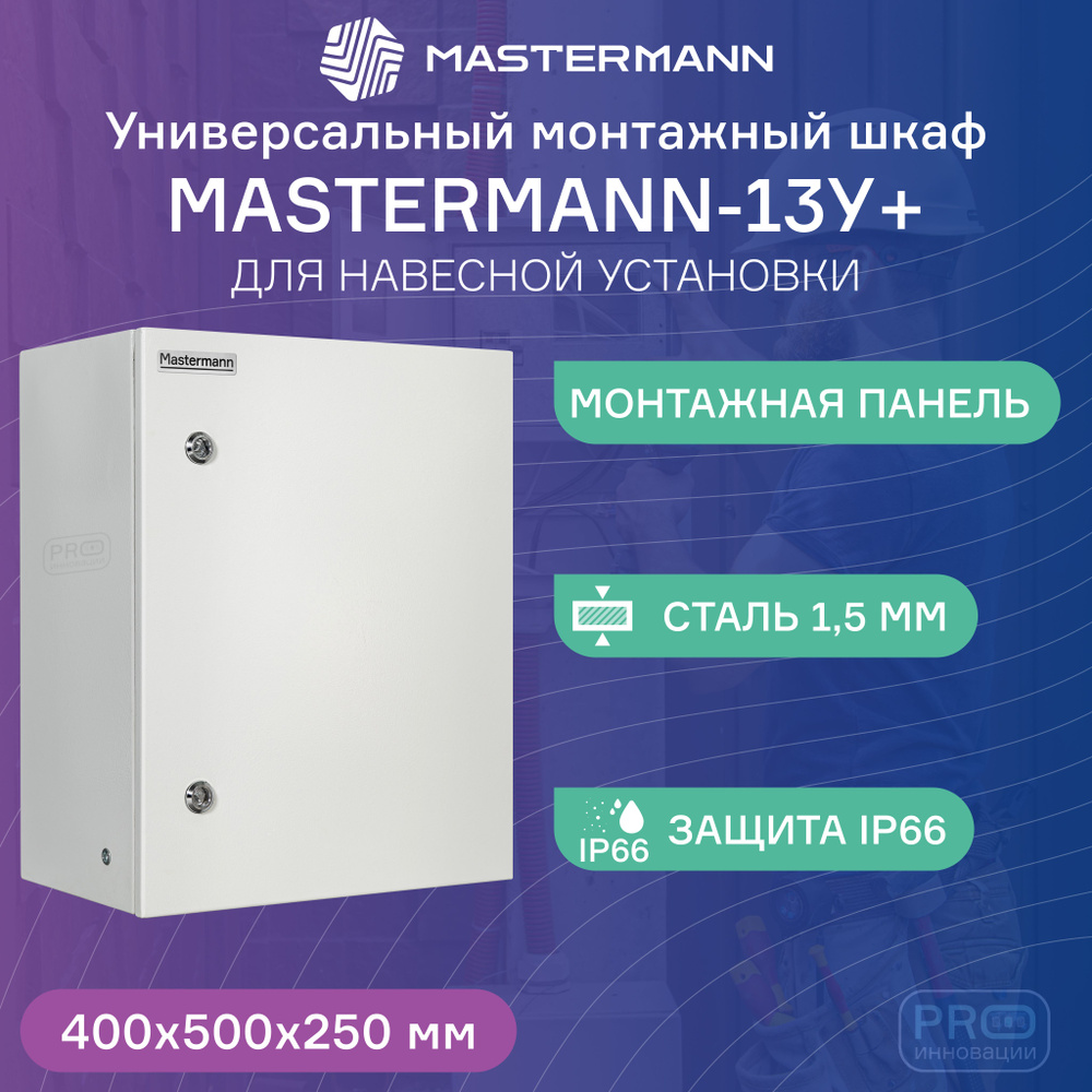 Универсальный монтажный шкаф МASTERMANN-13У+ IP 66 #1