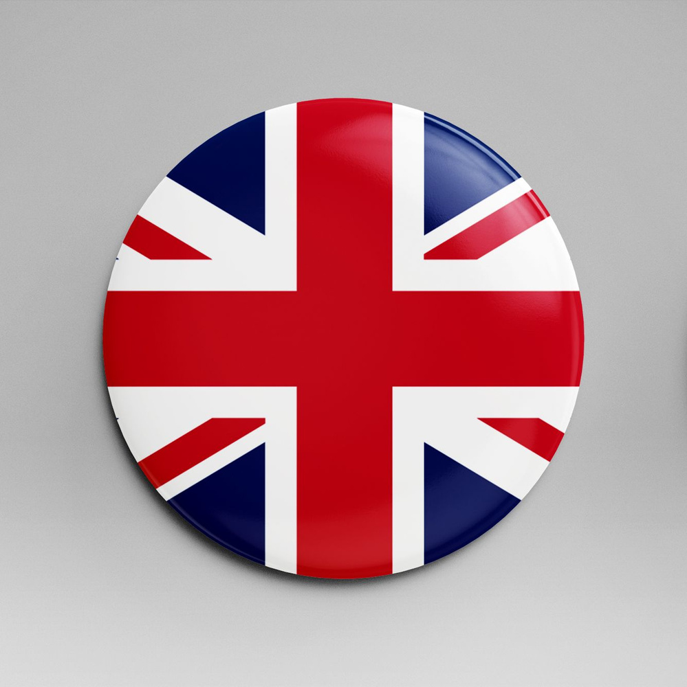 Зеркало карманное 58 мм флаг Великобритания #1