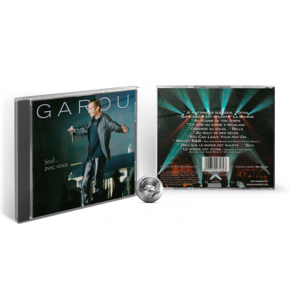 Garou - Seul...Avec Vous (CD) 2003 Sony Jewel Музыкальный диск #1