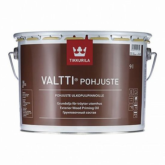 Грунт-антисептик Valtti Primer Pohjuste (Валтти Праймер Похъюсте) TIKKURILA 9л бесцветный  #1