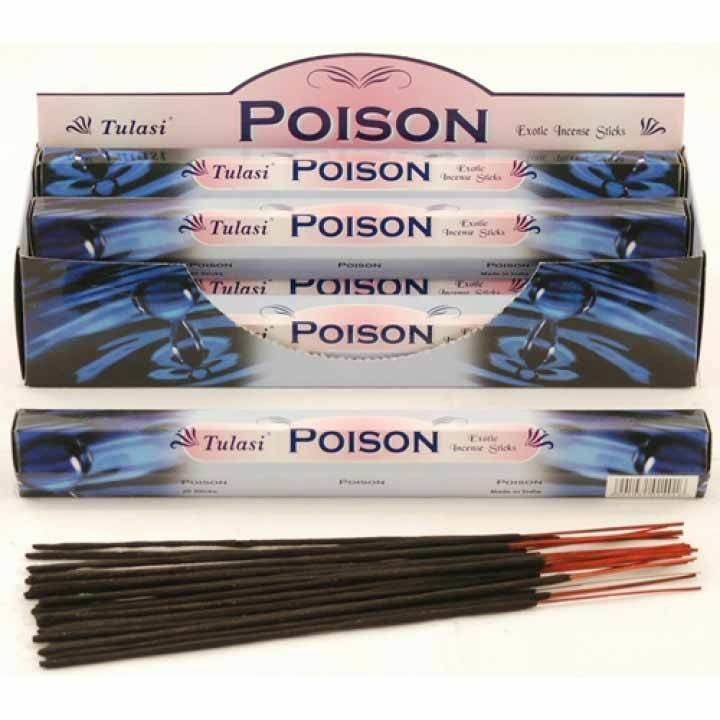 Tulasi POISON Exotic Incense Sticks, Sarathi (Туласи благовония ПОЙЗОН, Саратхи), уп. 20 палочек.  #1