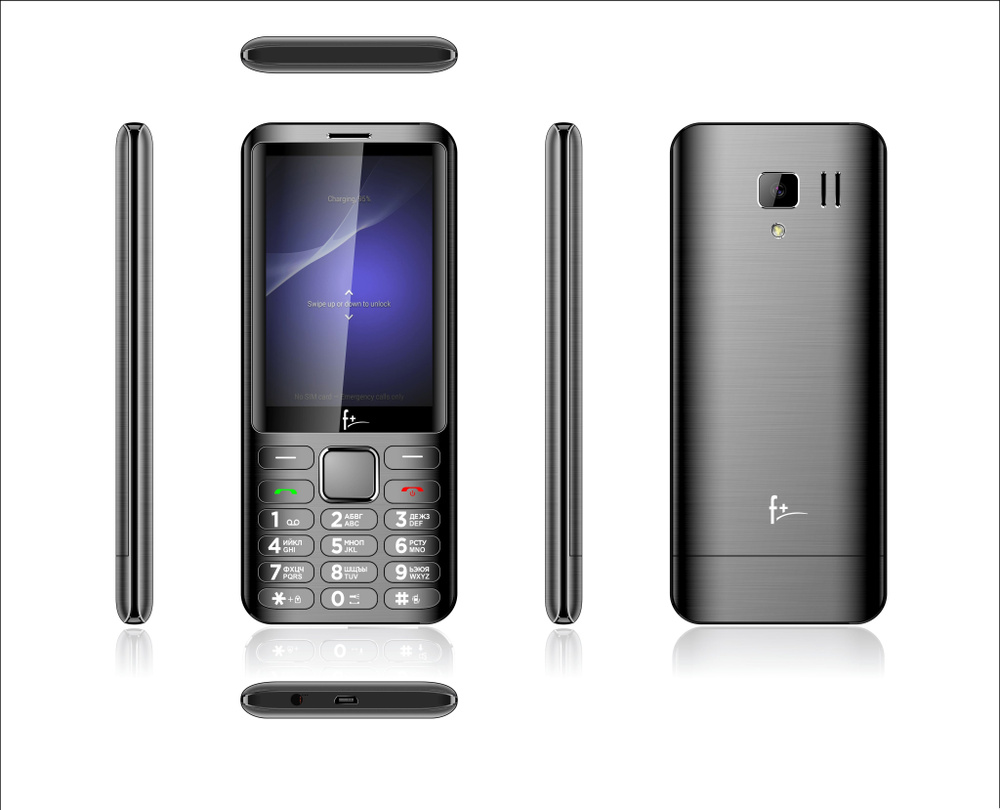 Мобильный телефон F+ S350 Light Grey #1