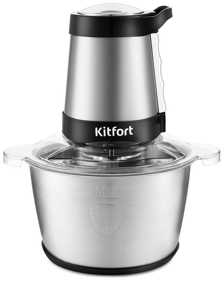 Кухонный измельчитель Kitfort КТ-3035 серебристый #1