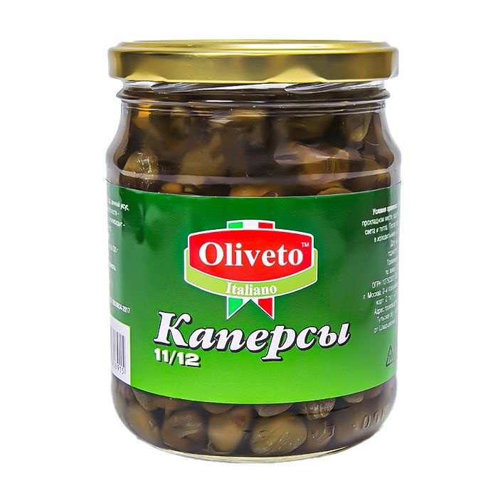 Oliveto Каперсы с уксусом, 550/320 г #1