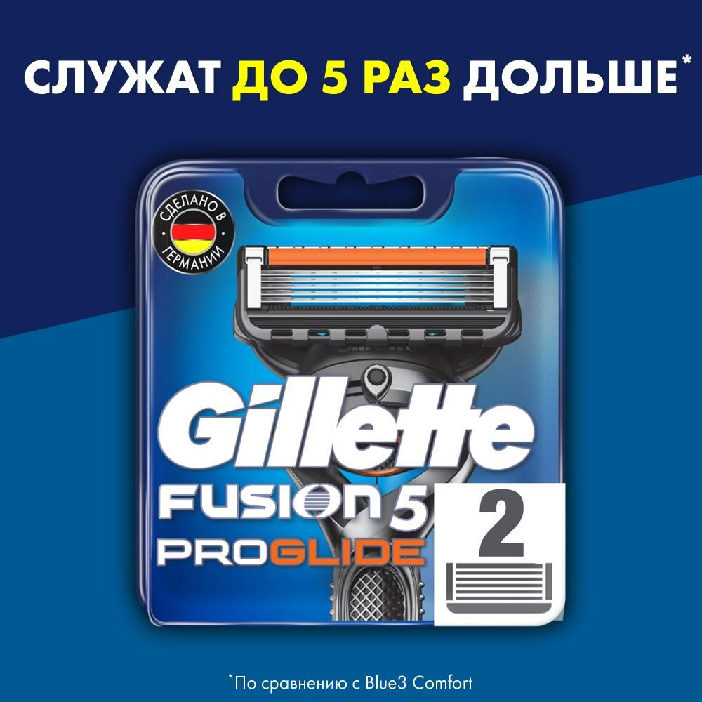 Сменные кассеты для бритья Gillette Fusion5 ProGlide 2 шт #1