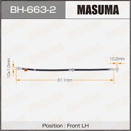 Шланг тормозной "Masuma" BH-663-2 front QASHQAI, DUALIS J10 LH #1