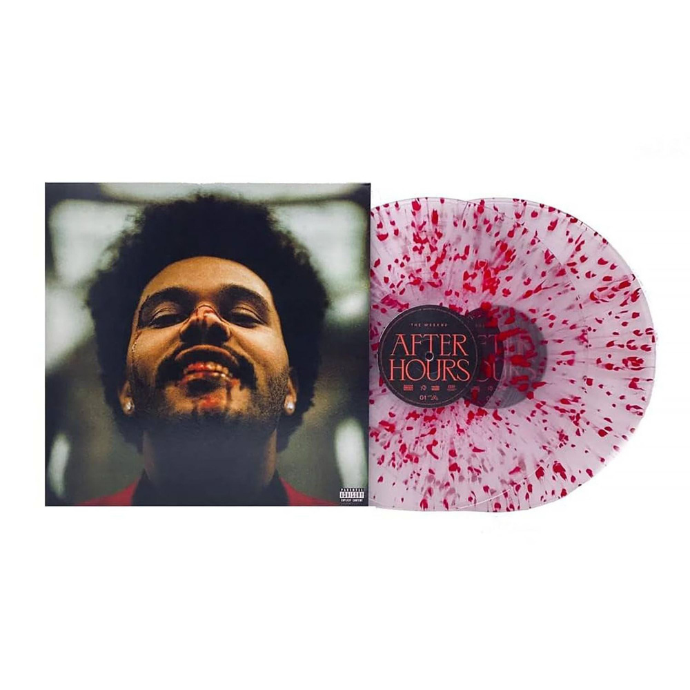 Виниловая Пластинка The Weeknd - After Hours 2 x LP Clear w/ Red Blood Splatter VINYL  #1