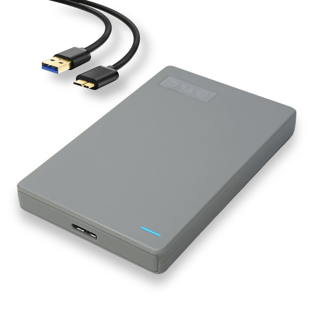 TLC Tech Link Company 750 ГБ Внешний жесткий диск (Portable Накопитель HDD 2,5" USB 3.0), серый  #1