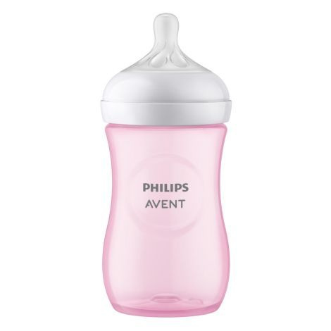 Бутылочка для кормления Philips Natural Response SCY903/11, 250 мл, 1 шт, розовая  #1