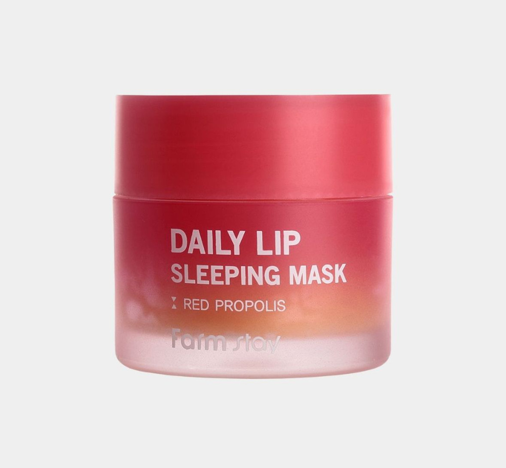 Ночная питательная маска для губ с прополисом FarmStay Daily Lip Sleeping Mask Red Propolis, 20 гр  #1