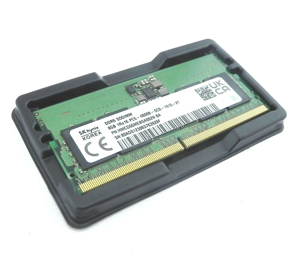 SK hynix Оперативная память DDR5 8GB SO-DIMM 4800 Mhz PC-38400 1x8 ГБ (HMCG66MEBSA092N)  #1