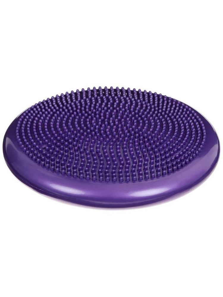 Подушка балансировочная ONLYTOP, массажная, d 35 см, цвет фиолетовый  #1