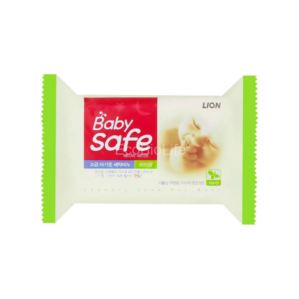 LION Мыло для стирки детского белья с ароматом трав Baby Safe, 190 г  #1