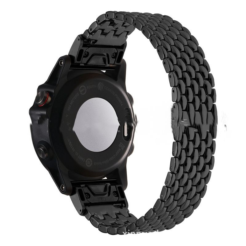 Сменный, металлический браслет MyPads для умных смарт часов Garmin Descent MK3i(51mm)/Fenix 7X pro/descent #1