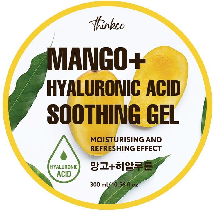 THINKCO Гель с гиалуроновой кислотой и экстрактом манго Mango+ Hyaluronic Acid Soothing Gel  #1