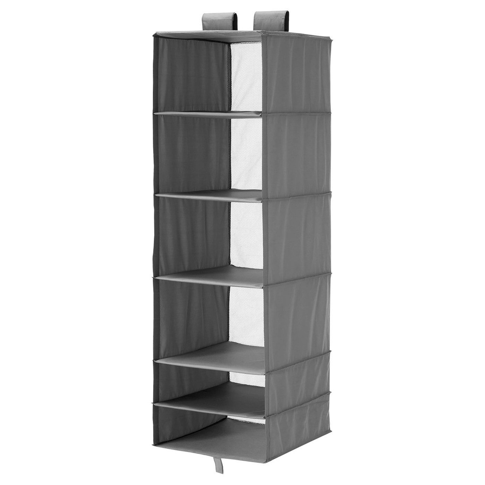 SKUBB Модуль для хранения с 6 отделениями IKEA, темно-серый, 35x45x125 см (30472994)  #1