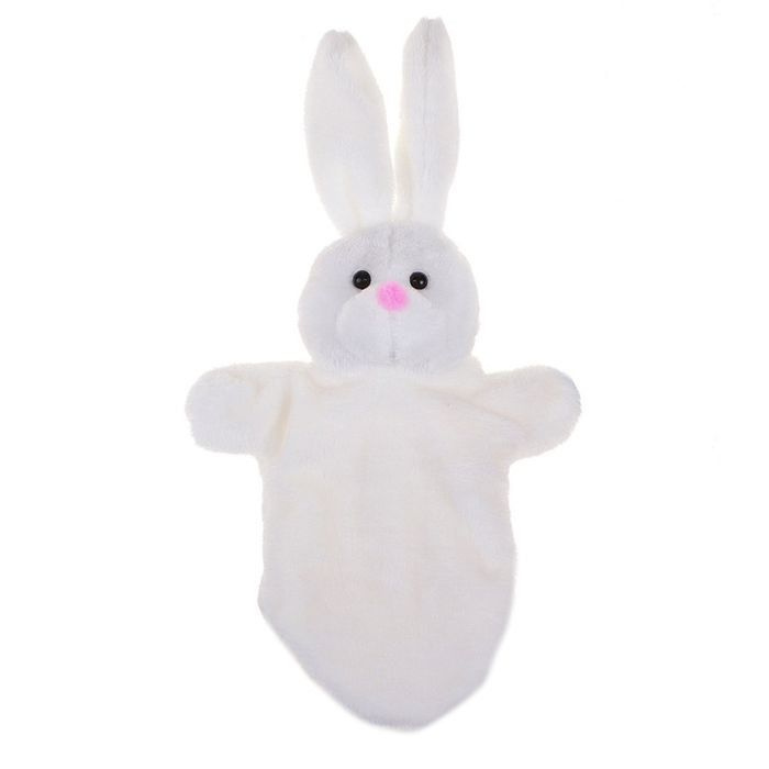 Заяц белый, кукла-перчатка ТМ Дельфин #1