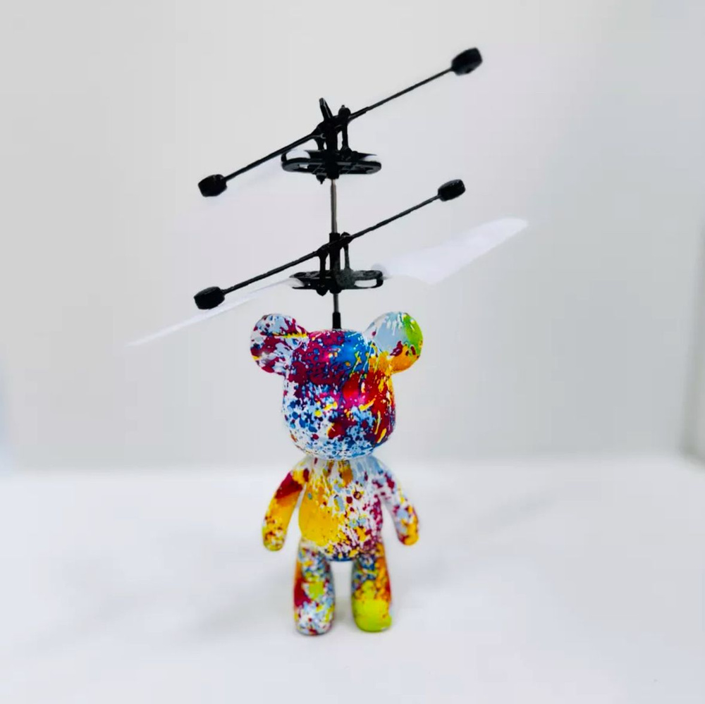 Игрушка Летающий мишка на ручном управлении,разноцветный  #1
