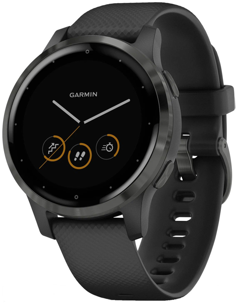 Умные часы Garmin Vivoactive 4s Wi-Fi, серый/черный #1