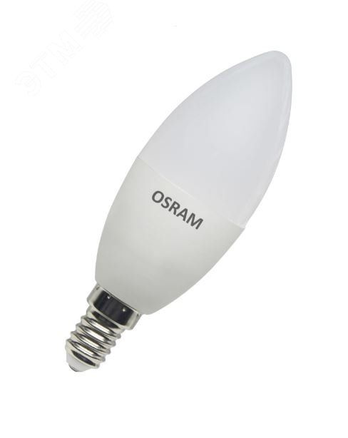 Лампа LEDVANCE светодиодная LED Star Свеча 7Вт (замена 60Вт), 600Лм, 2700К, цоколь E14 OSRAM 4058075696297 #1