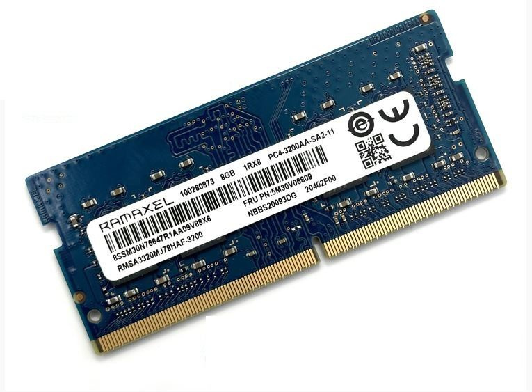 Ramaxel Оперативная память SODIMM DDR4 RMSA3320MJ78HAF-3200 8Гб 3200MHz 1x (RMSA3320MJ78HAF-3200)  #1