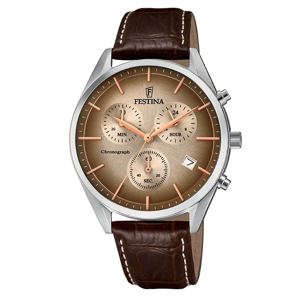 FESTINA F6860/2 мужские кварцевые наручные часы с секундомером, датой и 12/24 ч форматом времени  #1
