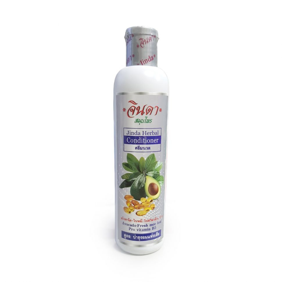 Jinda Herbal Conditioner AVOCADO-FRESH MEE LEAF, Pro vitamin B5, Jinda (Травяной кондиционер для укрепления #1