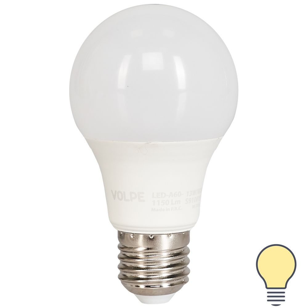 Лампа светодиодная Volpe Norma E27 170-240 В 13 Вт груша 1150 Лм, тёплый белый свет  #1