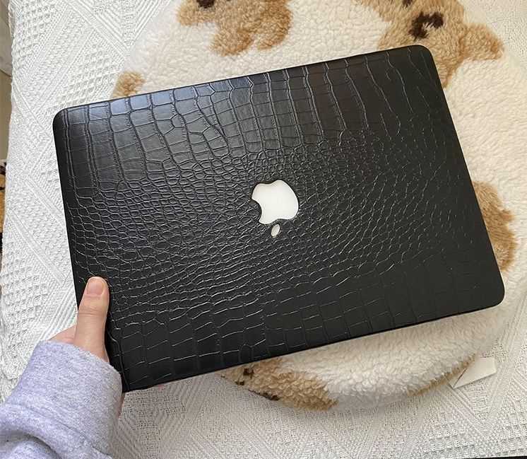 Жесткий кейс Macbook Чехол-накладка Case для Air 11 ---(A1370 / A1465) Крокодил черный  #1