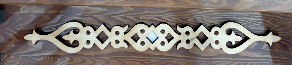 Декоративный элемент деревянный "Лилия"/ Резной наличник  #1