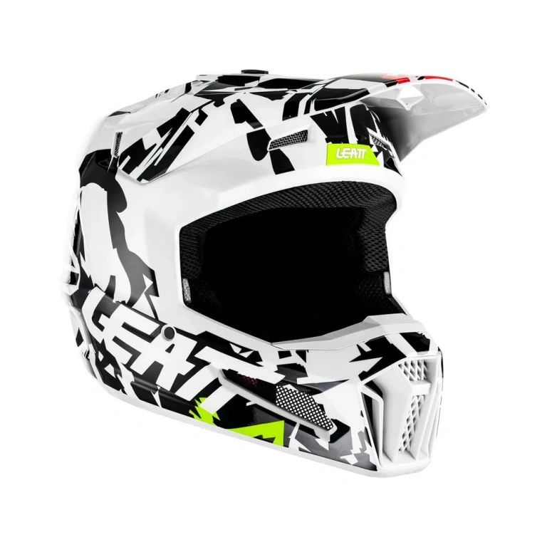 Leatt Шлем подростковый Moto 3.5 Junior Zebra, M #1