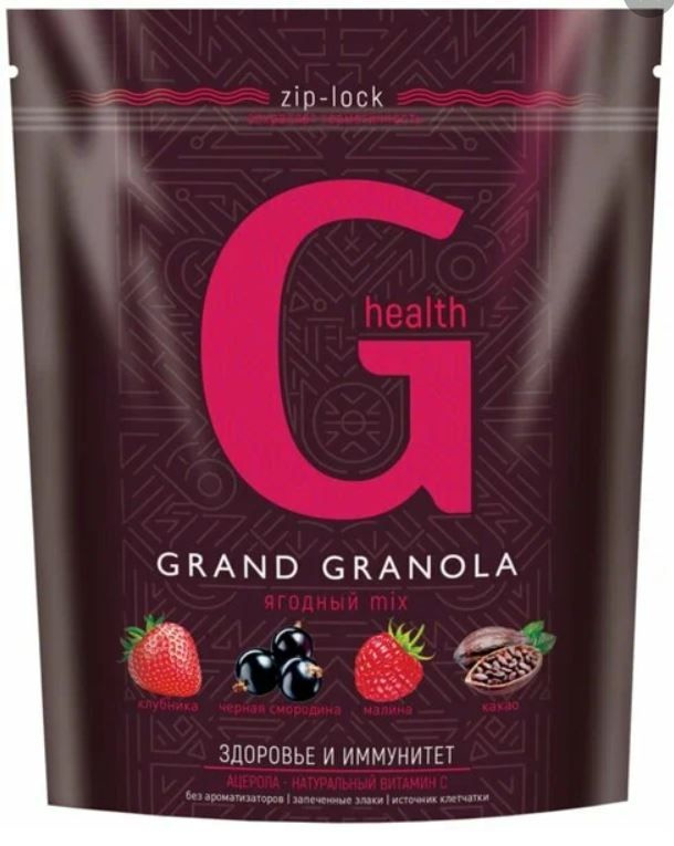 Гранола-мюсли Grand Granola G-Health хрустящая Ягодный микс 300г #1