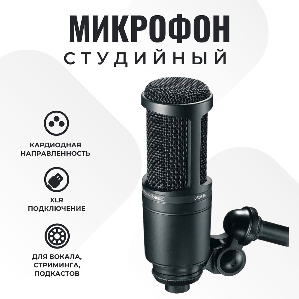 Студийный микрофон Audio-Technica AT2020 #1