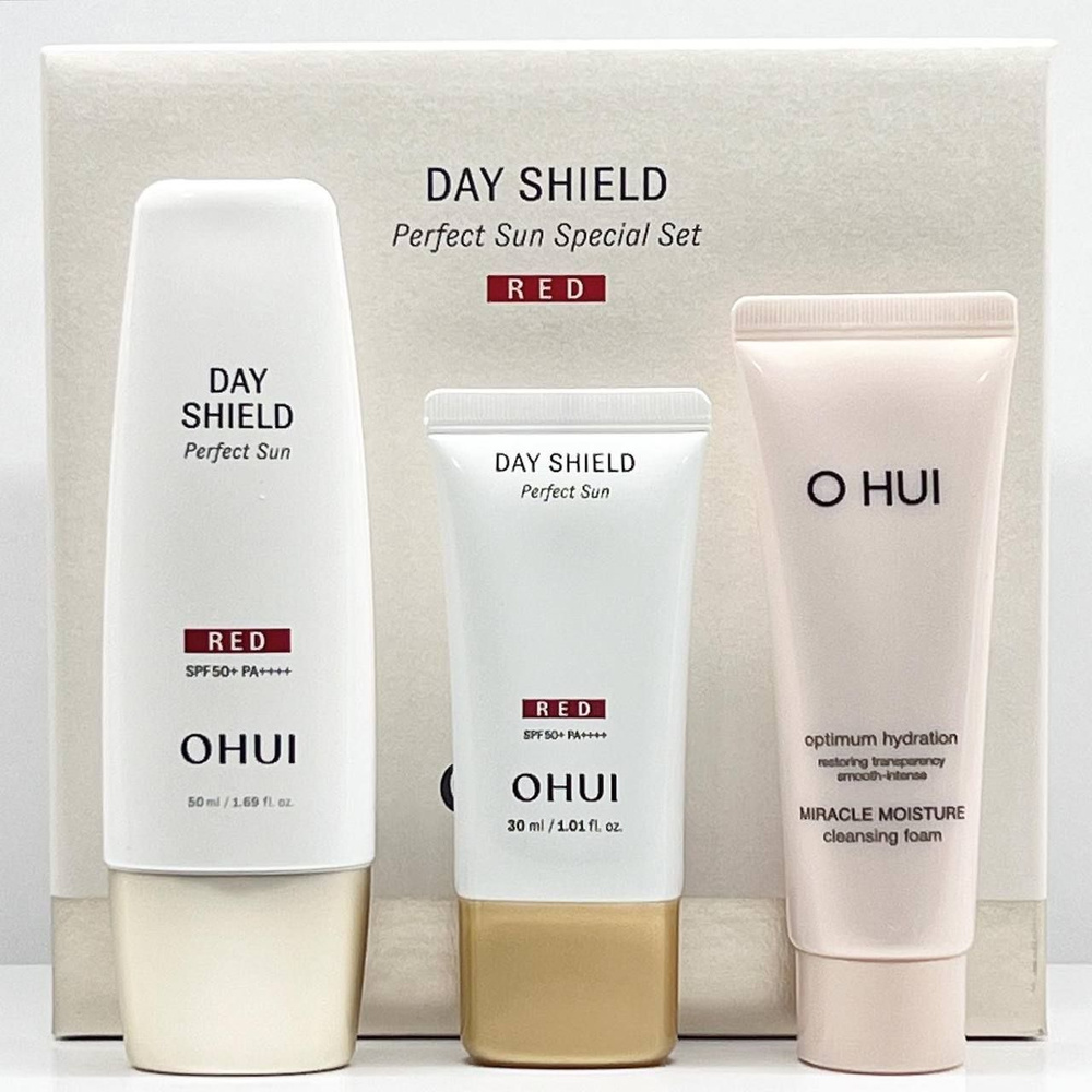 Влажный солнцезащитный крем OHUI Day Shield Perfect Sun Red SPF 50+ /PA+++ #1