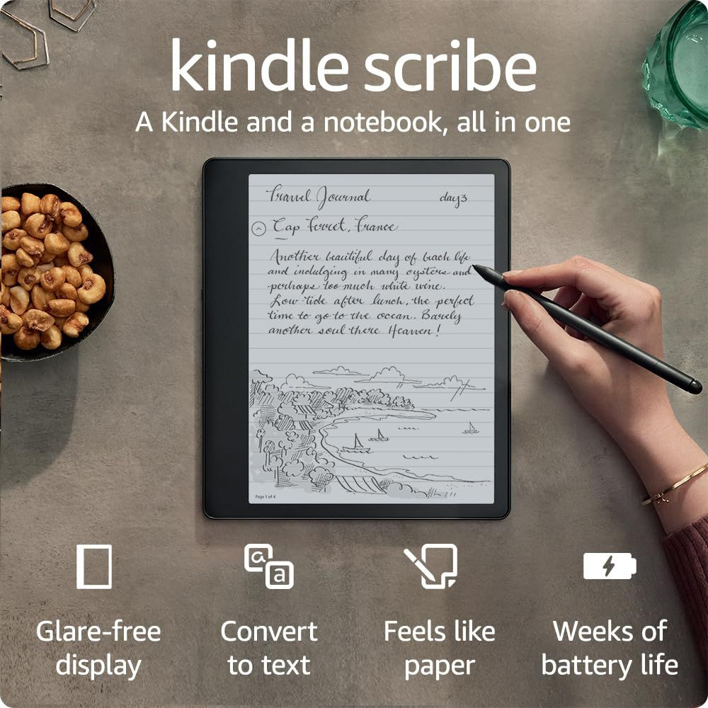 Amazon 10.2" Электронная книга Kindle Scribe, серый, черный #1