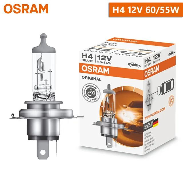 Лампа автомобильная галогенная H4 Osram Original Line 60/55w 12v 64193 1шт.  #1
